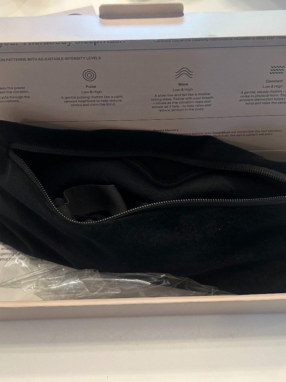 Therabody SleepMask Vibration Therapy Eye Mask Brand New Sealed